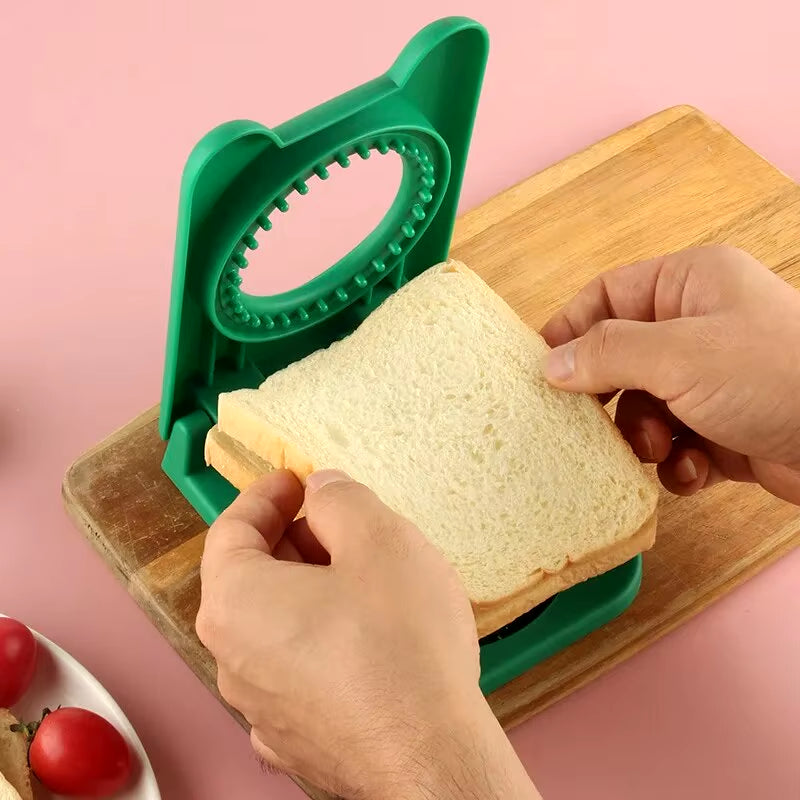 1Pc Stainless Steel Square/Circle Breakfast Sandwich Bread Cutting Mold Toast Pocket Bread Making Tool