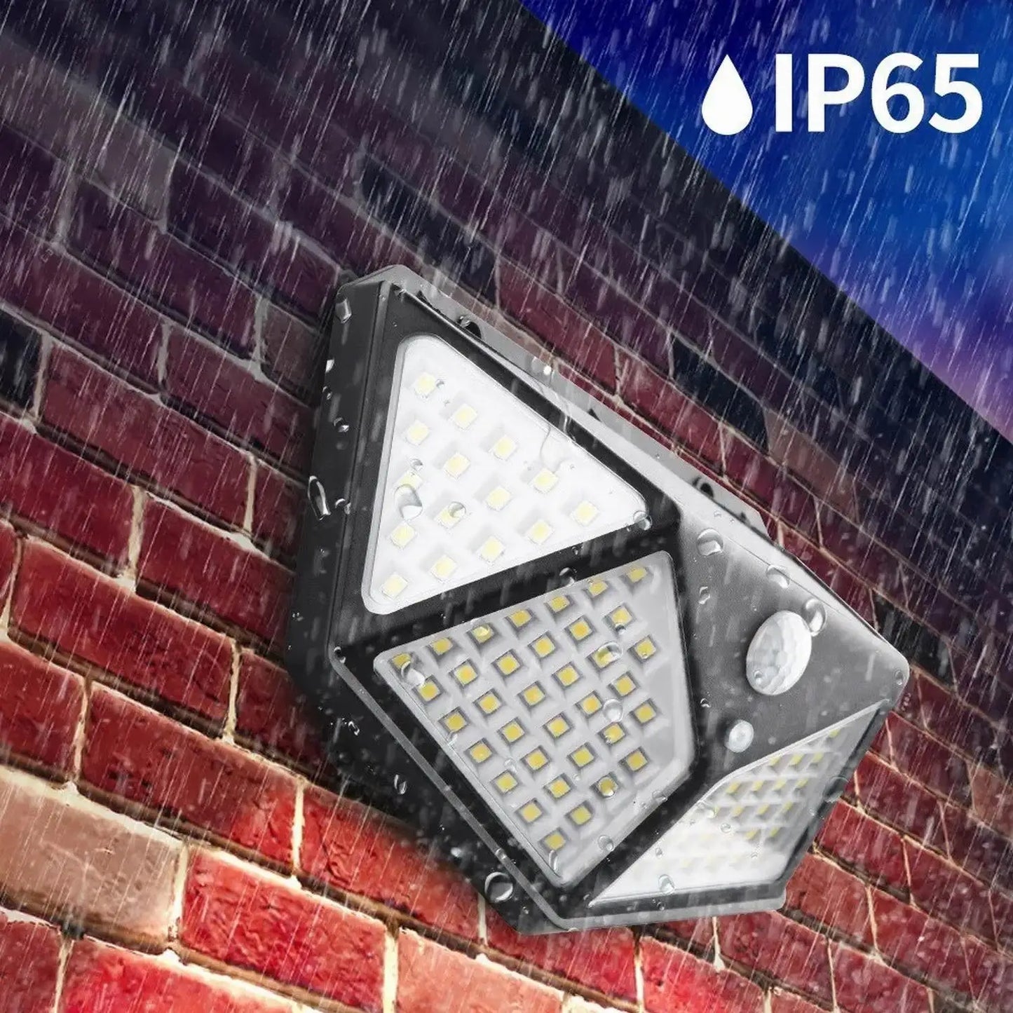 100 LED Wall Lights Outdoor Solar Lamp PIR Motion Sensor Solar Powered Sunlight Street Light for Garden Decoration