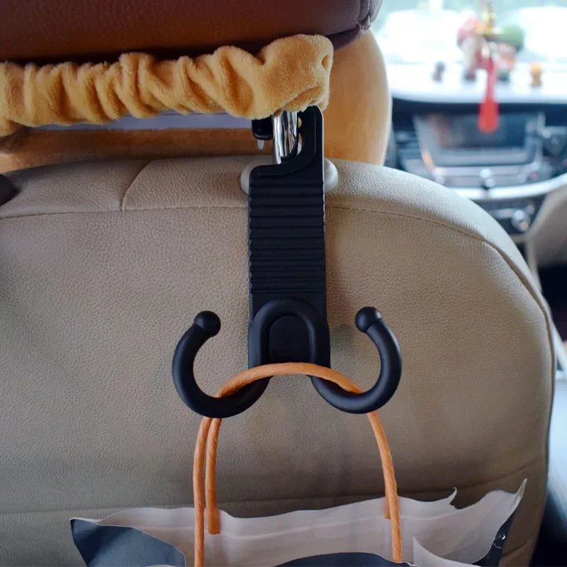 2 pcs Car SUV Seat Headrest Hooks Back Hanger Holder Hang Bag Handbag Universal Vehicle Storage Organizer Drop Car Accessories