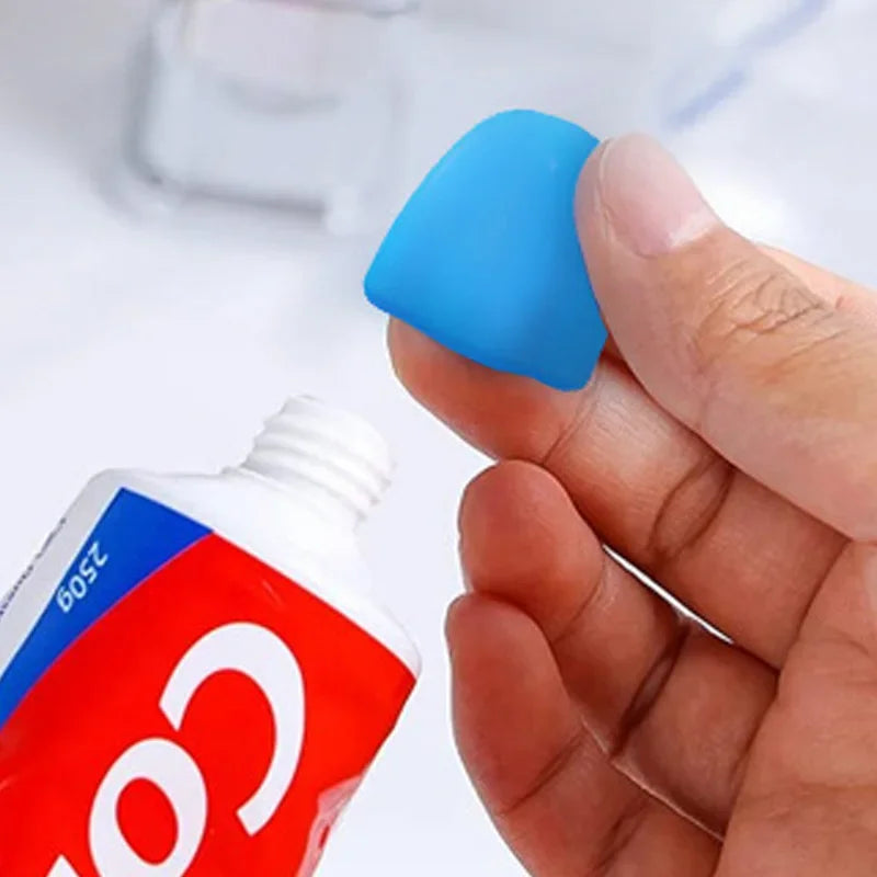 1pc Silicone Toothpaste Cap Self-sealing Toothpaste Squeezer Toothpaste Pump Dispenser Tooth Paste Saver Bathroom Supplies