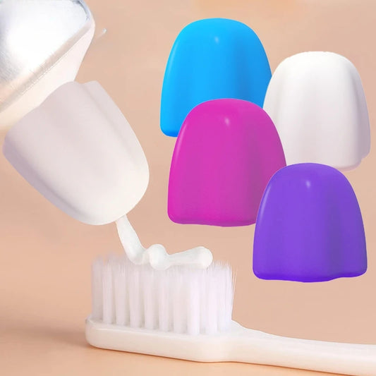 1pc Silicone Toothpaste Cap Self-sealing Toothpaste Squeezer Toothpaste Pump Dispenser Tooth Paste Saver Bathroom Supplies